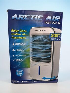 Turbo Chill XL Portable Evaporative Air Cooler - White